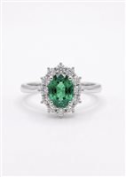 Anello Giorgio Visconti Donna SMERALDI in Oro bianco Smeraldo AB17142BS